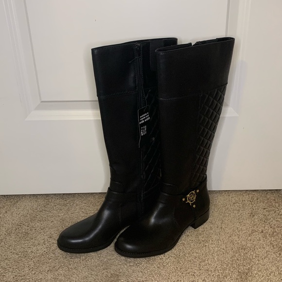 Liz Clairborne LC TRINA black boots. - Picture 2 of 5